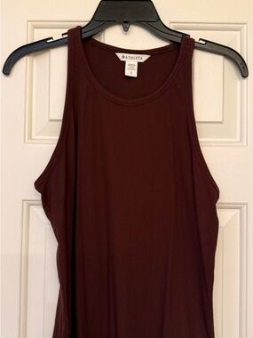 Athleta Ribbed Tank Top in Deep Burgundy
